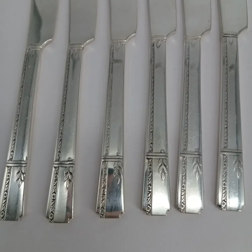 6X SP Oneida Prestige GRENOBLE Silverplate Spreaders